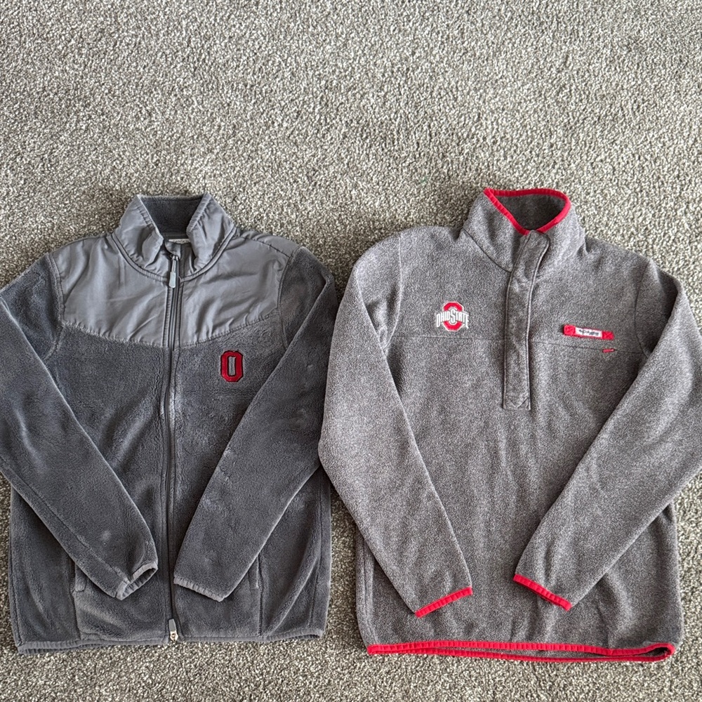 Ohio State Gray and Red Ohio State Jackets size S